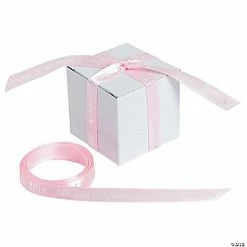 3/8" - Pink Personalized Ribbon - 25 ft.