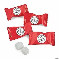 Personalized Red Two Hearts Buttermints - 108 Pc.