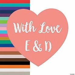 Personalized Heart-Shaped Stickers - 144 Pc.