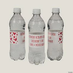 Personalized Valentine's Day Water Bottle Labels - 50 Pc.