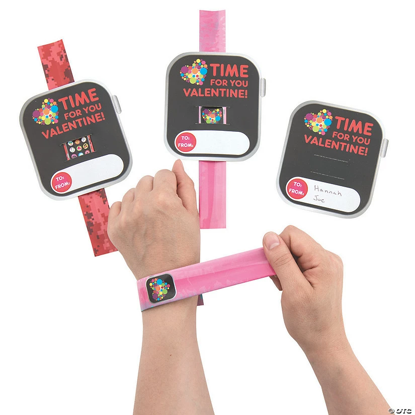Smart Watch Slap Bracelet Valentine Exchanges with Card for 50 - Image 2