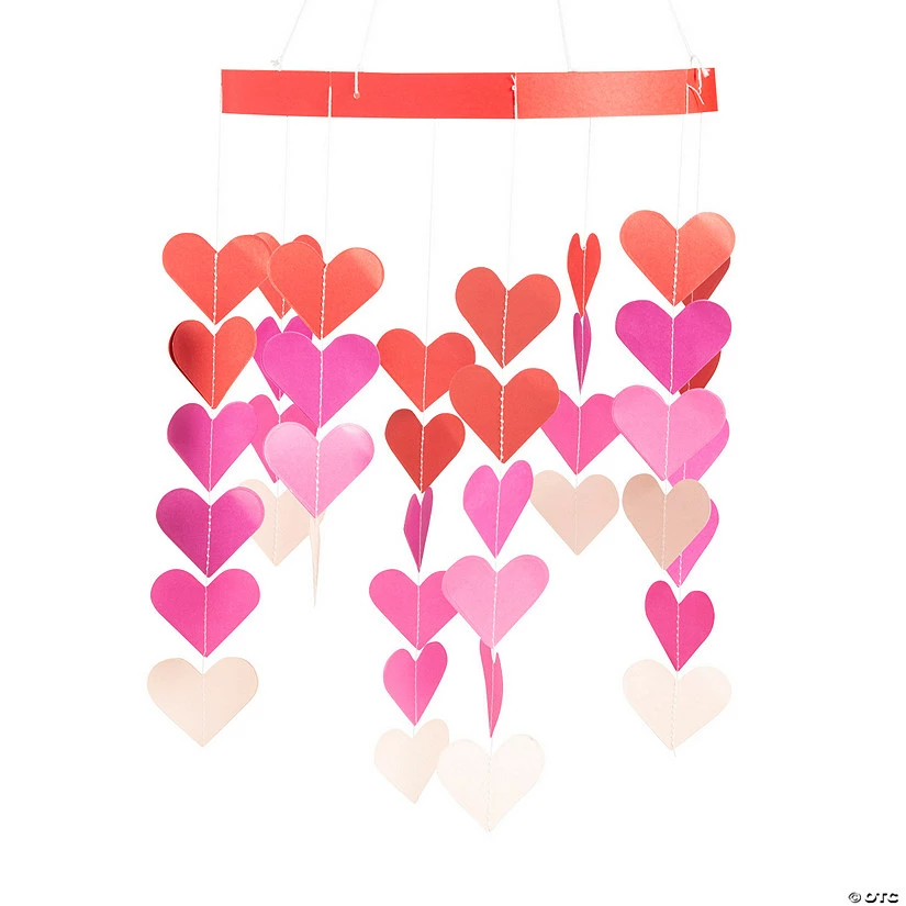 Valentine Hanging Heart Mobile Decoration - Image 2