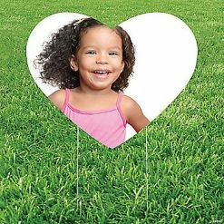 Custom Photo Heart-Shaped Yard Sign