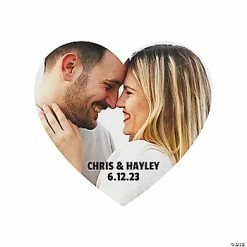 Custom Photo Heart Magnets - 24 Pc.