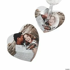 Heart Shaped Custom Photo Coasters - 50 Pc.