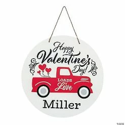 Personalized Valentine’s Day Truck Door Sign
