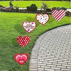 Personalized Valentine's Day Yard Sign Set - 5 Pc.