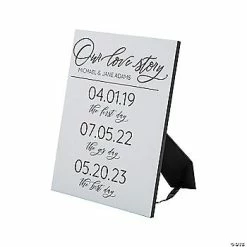 Personalized Medium Our Love Story Wedding Tabletop Sign