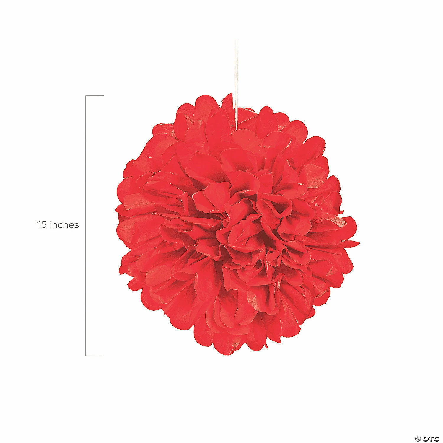 Hanging Tissue Paper Pom-Pom Decorations - 6 Pc. - Image 2