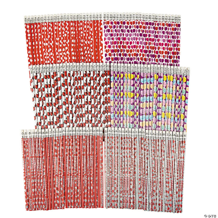 Bulk Valentine Pencil Assortment - 144 Pc. - Image 2