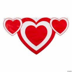 39" x 21" Valentine Heart-Shaped Bunting