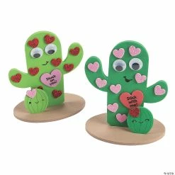 3D Valentine Cactus Craft Kit - Makes 12