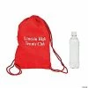 Personalized Red Drawstring Bags