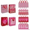 7" x 9" Medium Valentine Paper Gift Bags - 12 Pc.