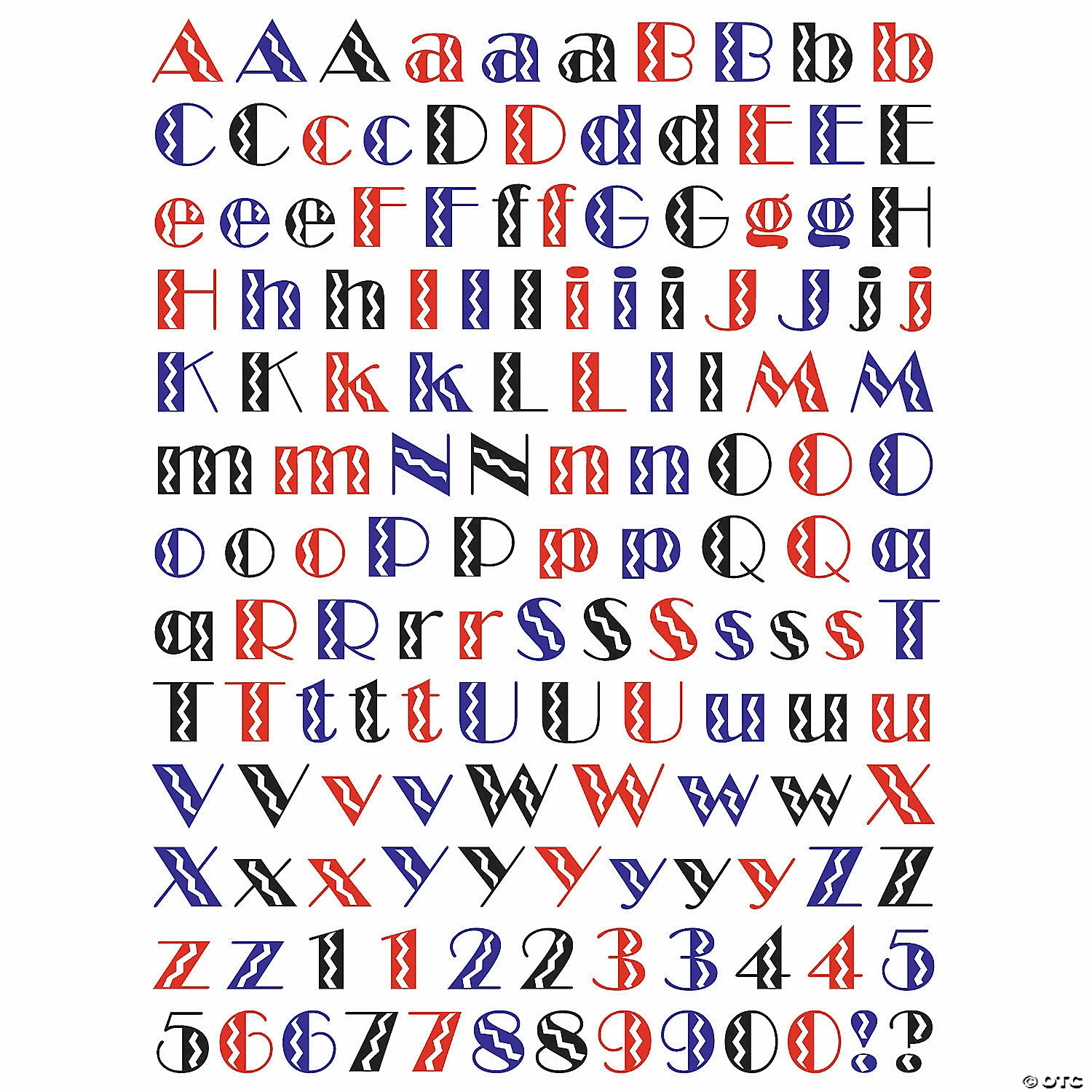 Basic Alphabet Sticker Pack - 12 Sheets - Image 4