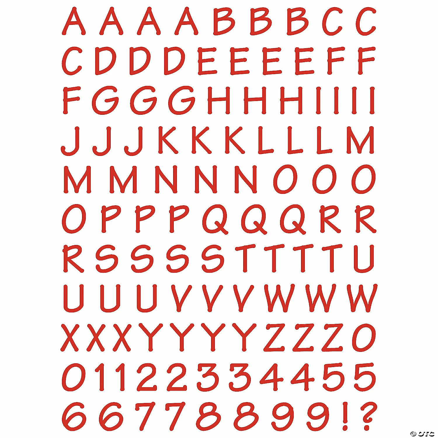 Basic Alphabet Sticker Pack - 12 Sheets - Image 5