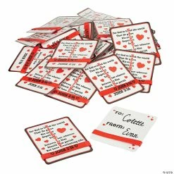 Bulk John 3:16 Bracelet Valentine Exchanges with Card for 48
