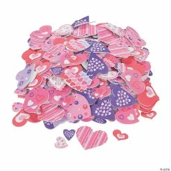 Bulk Valentine Heart Self-Adhesive Shapes - 500 Pc.