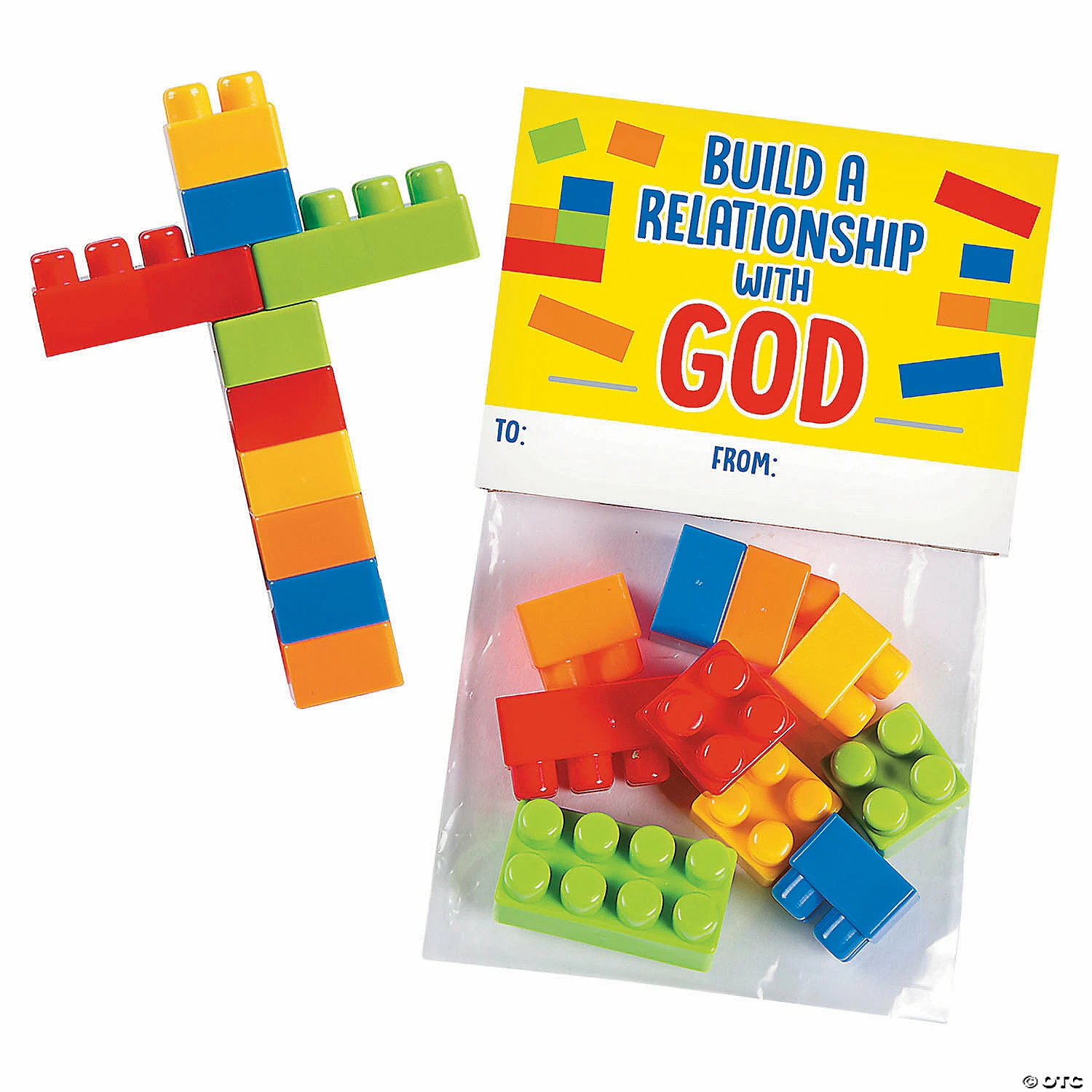 Color Brick Cross Valentine Exchanges for 12