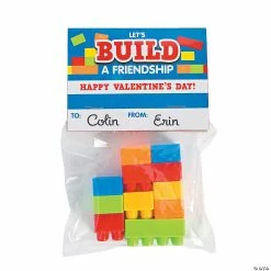 Color Brick Valentine Exchanges for 12