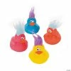 Crazy Hair Rubber Ducks - 12 Pc.