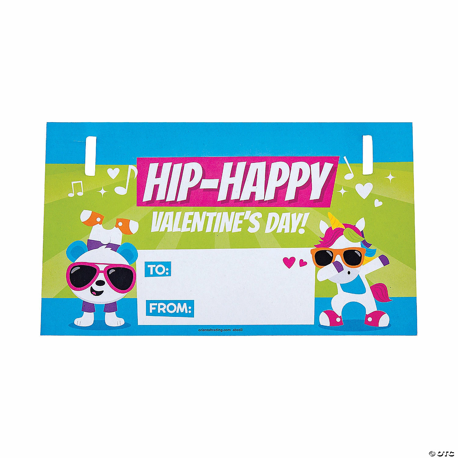 Dancing Animal Sunglasses Valentine Exchanges with Card for 12 - Image 2