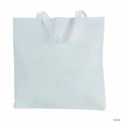 DIY Large White Tote Bags - 12 Pc.