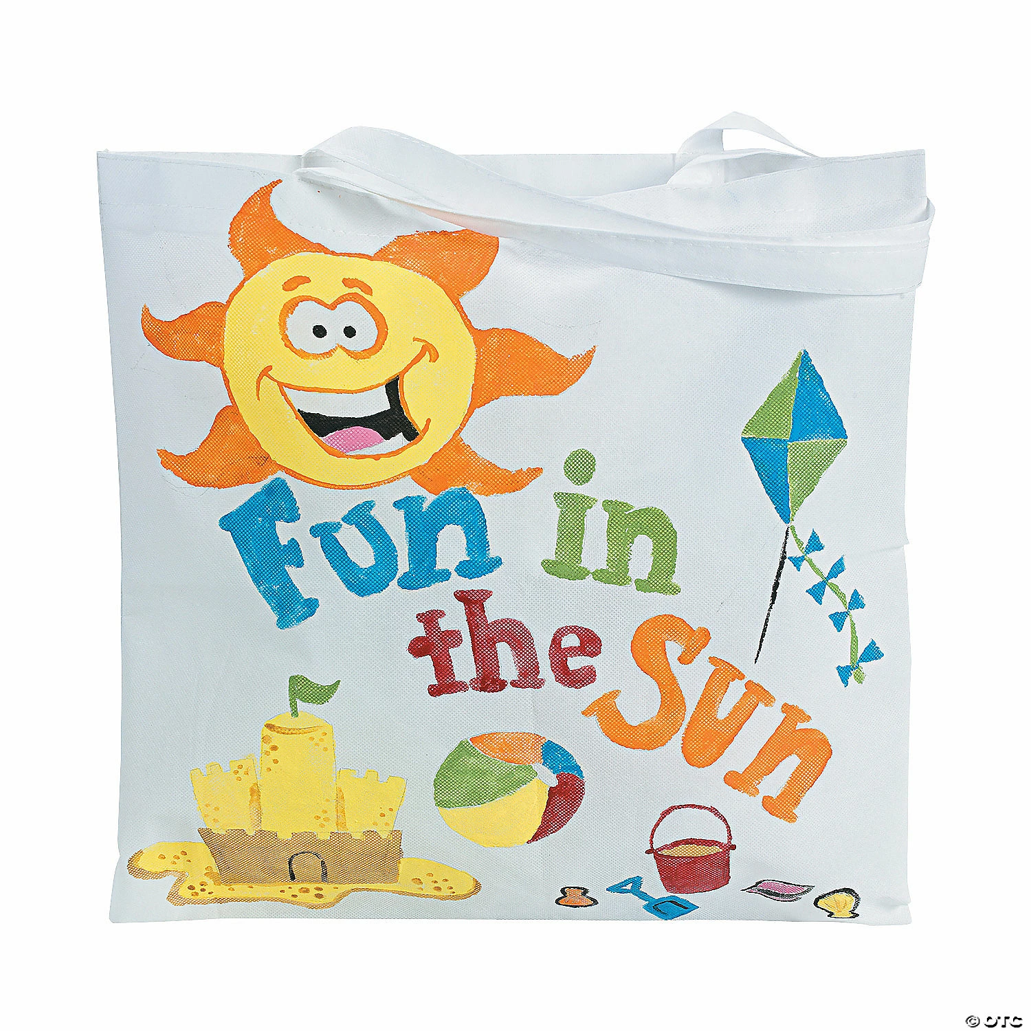 DIY Large White Tote Bags - 12 Pc. - Image 2