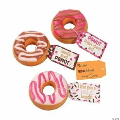 Donut-Scented Slow-Rising Squishies Valentine Exchanges with Card for 6