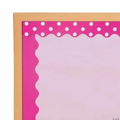 Double-Sided Solid & Polka Dot Bulletin Board Borders - 12 Pc.