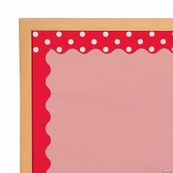 Double-Sided Solid & Polka Dot Bulletin Board Borders - 12 Pc.