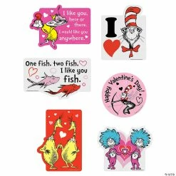 Dr. Seuss™ Valentine Cutouts - 6 Pc.
