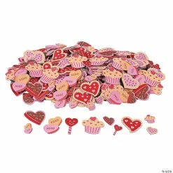 Fabulous Foam Self-Adhesive Valentine Cookie & Candy Shapes - 500 Pc.