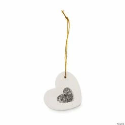Fingerprint Heart Ornament Craft Kit - Makes 12