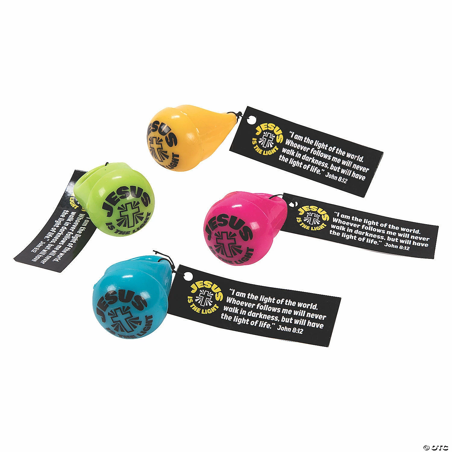 Flashing Jesus is the Light Rings with Card for 12 - Image 4