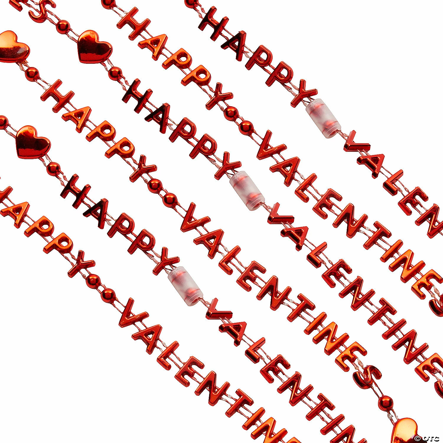 Happy Valentines Beaded Necklaces - 48 Pc. - Image 3