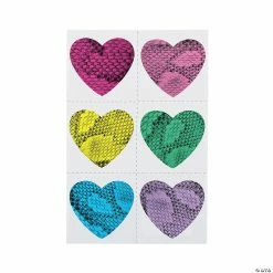Heart Snakeskin Temporary Tattoos - 72 Pc.