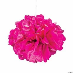 Hanging Tissue Paper Pom-Pom Decorations - 6 Pc.