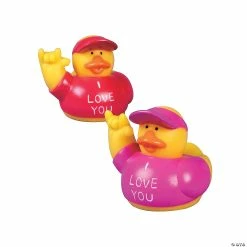 “I Love You” Rubber Ducks - 12 Pc.