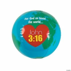 Inflatable 10" God Loves the World Globes - 12 Pc.