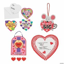 Inspirational Valentine Craft Kit Assortment - Makes 60