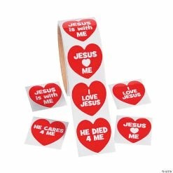 Jesus Loves Me Sticker Roll - 100 Pc.