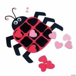 Ladybug Valentine Tic-Tac-Toe Craft Kit - Makes 12