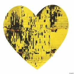 Large Gold Fringe Heart Cutout