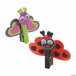 Love Bug Clothespin Craft Kit - Makes 12