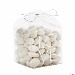 Love Clear Favor Boxes with Ribbon - 24 Pc.