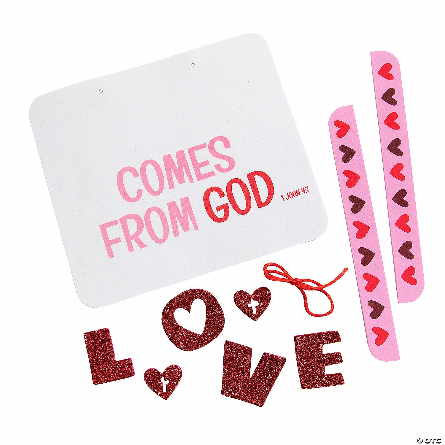 Love Comes From God Sign Craft Kit - Makes 12 - Image 2