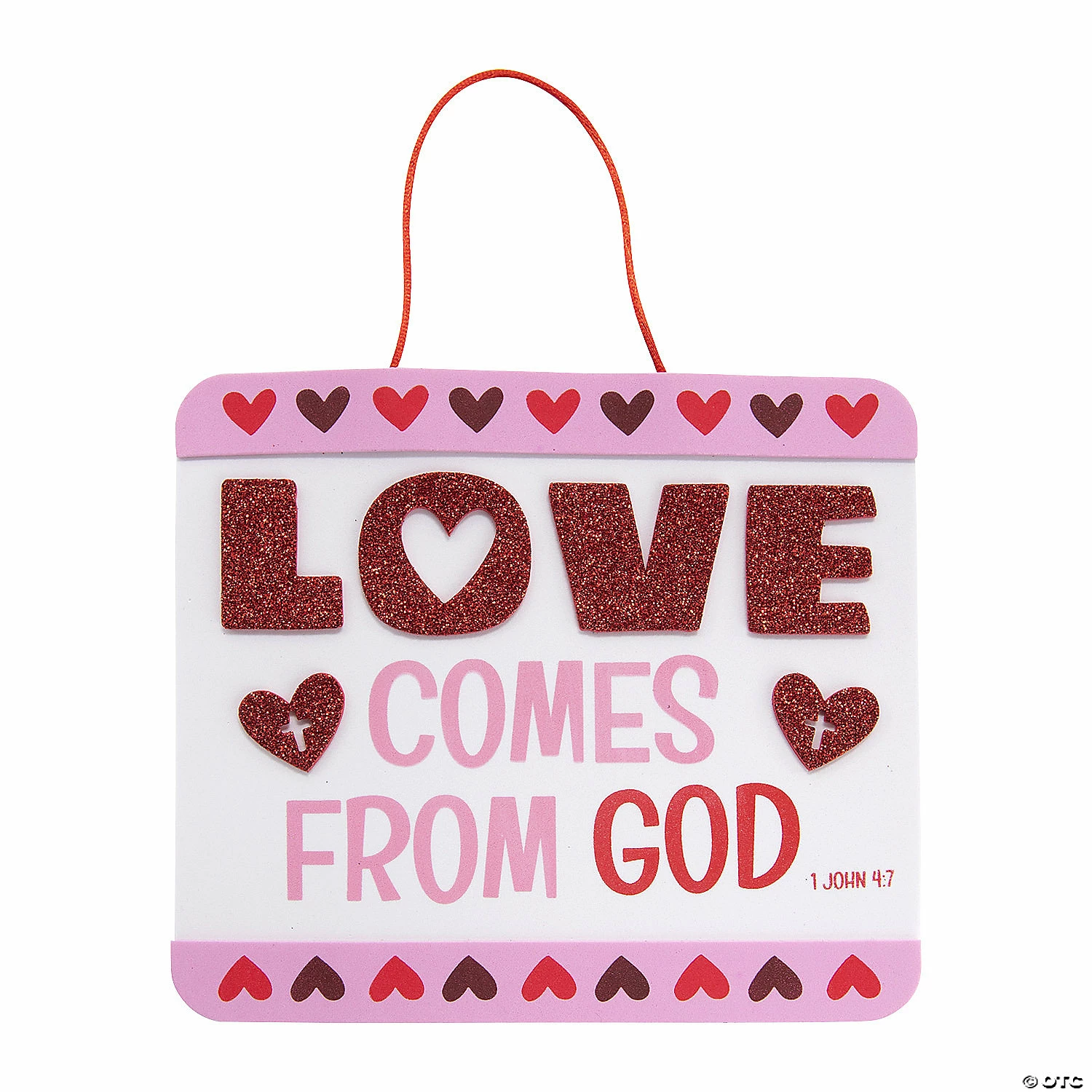 Love Comes From God Sign Craft Kit - Makes 12
