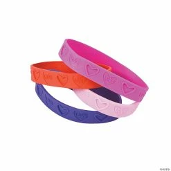 Love Rubber Bracelets - 24 Pc.