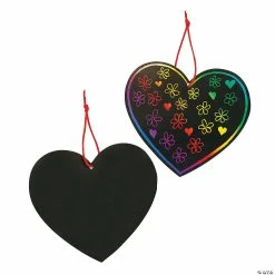 Magic Color Scratch Hearts - 24 Pc.